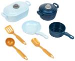 Klein Set de gatit pentru copii Theo Klein, 5 piese, design modern, din plastic, pentru varsta 2 (885286) Bucatarie copii