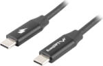 Lanberg Cablu USB-C M/M 2.0 1, 8 m Quick Charge 4.0 negru (ca-cmcm-40cu-0018-bk)