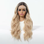  Szintetikus női paróka szőke Invisible lace front