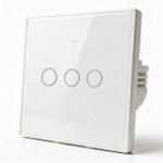 QOLTEC Intrerupator inteligent Smart touch light switch 3Gang WiFi timer Tuya (52717) - 24mag