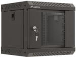 Lanberg Wall-mounted installation rack cabinet 10 inches 4U 300x300 black (WF11-3304-10B) - vexio
