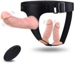 SuperLove Vibrating Strap-on Set Triple Dildos with Remote Skin