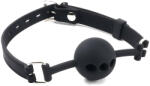 SuperLove Bondage Breathable Silicone Ball Gag Black