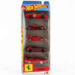 Mattel Hot Wheels Ferrari 5 darabos kisautó szett 1/64 - Mattel (JLN12)