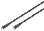 ASSMANN USB Silicone connection USB-C - USB-C cable 0, 5m Black (DIGITUS_AK-300350-005-S) (DIGITUS_AK-300350-005-S)