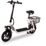 W-Tec Elektromos roller W-TEC Billar III 500W 12", összecsukható kialakítás, 30 km-es hatótávolság, jóváhagyással rendelkező hátsó világítás fehér (30676-4)
