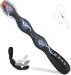 SuperLove E-Stim Anal Beads Vibrator Black