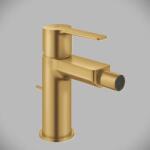 GROHE Baterie bideu monocomanda, marime S, cu ventil pop-up, auriu mat (Brushed Cool Sunrise), Grohe Lineare 33848GN1 33848GN1 (33848GN1)