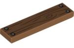 LEGO® Placă netedă 4 X 1 decorată - Scândură (6329605)