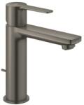 GROHE Lineare egykaros mosdócsaptelep húzórudas leeresztővel, S-es, rushed Hard Graphite (GR-32114AL1)