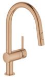 GROHE Minta mosogatócsaptelep, kihúzható fejjel, Brushed Warm Sunset (GR-32321DL2)
