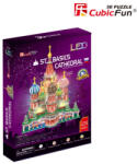 CubicFun Puzzle 3d Led Catedrala St. Basil 224 Piese - Cubicfun (cul519h)