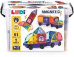 Ludi Set de construcție magnetic Ludi cu mașini 63 de piese