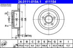 ATE Disc frana ATE 24.0111-0154.1 (24.0111-0154.1) - turbochic