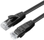 MicroConnect Cablu retea CAT6 U/UTP 1m LSZH, RJ45 Gigabit, negru (UTP601S)