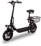 W-Tec Elektromos roller W-TEC Billar III 500W 12", összecsukható kialakítás, 30 km-es hatótávolság, jóváhagyással rendelkező hátsó világítás Szín: fekete
