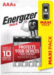 Energizer Max LR03/8 Alkaline 1, 5V tartós AAA mikro elem (ENERGIZER-MAX-LR03-8)