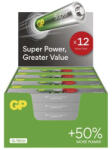 GP Batteries SUPER Alkaline LR03/12 G-TECH B0114T 1, 5V tartós AAA mikro elem (GP-Super-LR03-12)