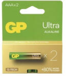 GP Batteries ULTRA Alkaline LR03/2C G-TECH B02112 1, 5V tartós AAA mikro elem (GP-Ultra-LR03-2C)