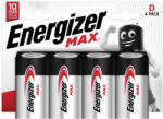 Energizer MAX Alkaline LR20/4BP 1, 5V tartós D góliát elem (ENERGIZER-MAX-LR20-4BP)