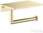 AREZZO design RONO WC papír tartó, polccal, szálcsiszolt arany AR-030046BG (AR-030046BG)