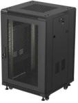 Lanberg 19-inch 18U floor-standing rack cabinet, 600x800, perforated door, (flat-pack), black (FF01-6818-23B) - pcone