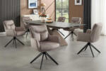 Brock Design forgószék Brock taupe bársony