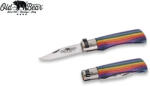 ANTONINI OLDBEAR 9307/15_MAK / Zsebkés rozsdamentes acél pengével és laminált fa nyéllel - többszínű 60 mm (AEC0011)
