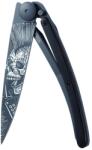 DEEJO 1GB148 TATTOO BLACK / Ultrakönnyű zsebkés ébenfa nyéllel (1GB148)
