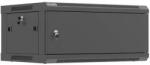 Lanberg Rack cabinet wall-mounted 19-inch 4U 600x450 black metal door (flat pack) (WF01-6404-00B) - pcone