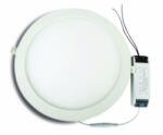Delux DEL1275 deLux LED panel, 12W, 840Lm, 4000K, kerek, 170x20mm, kiv. : 160mm, sülly. , 110-265V, 55x2835SMD, (DEL1275)