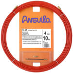 Anguila Behúzószalag lapos acél+PP bevonat, 10fm, 4mm-es piros ANG-20400010 (ANG-20400010)