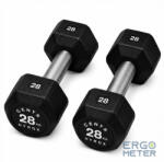  Centr x HYROX edző sorozat gumibevonatú DUMBBELL 28 kg (HRDB28kg)