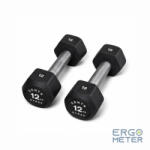  Centr x HYROX edző sorozat gumibevonatú DUMBBELL 12 kg (HRDB12kg)