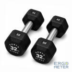  Centr x HYROX edző sorozat gumibevonatú DUMBBELL 32 kg (HRDB32kg)