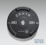  Centr x HYROX edző sorozat gumibevonatú egymásba kapcsolható BUMPER PLATES 20 kg (HRBP20kgs) Súlytárcsa