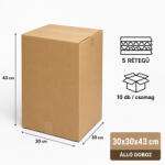  P-Box hullámkarton csomagküldő doboz 299x299x430 mm
