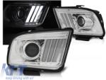 KITT Lightning LED fényszórók Ford Mustang V facelift előtti (2005-2009) fekete dinamikus szekvenciális irányjelzővel (HLFOMUFLED)