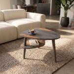IV Interior Concept Masuta ORGANIC LIVING 55cm lemn sheesham cu finisaj gri fumuriu pe doua niveluri (A-48938 VC) Masa de cafea