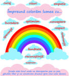 Eosette Sticker Impreuna coloram lumea, 126X133