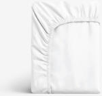 Goldea cearceaf de pat cu elastic din bumbac - alb 180 x 200 cm