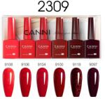 CANNI HEMA FREE UV/LED gél lakk szett 6x9ml - 2309 - Red Velvet Reverie (1302k2)