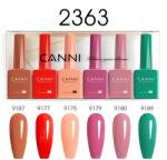 CANNI HEMA FREE UV/LED gél lakk szett 6x9ml - 2363 (1302k2)