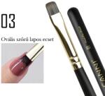CANNI Prémium ecset No. 03 - Lapos ovális ecset 8 mm (33111)