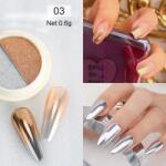 Born Pretty Mirror Powder DOUBLE krómpor - No. 03 Golden