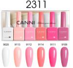 CANNI HEMA FREE UV/LED gél lakk szett 6x9ml - 2311 - Blush Bliss Bouquet (1302k2)