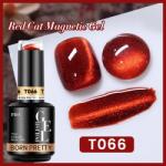 BORN PRETTY PRO UV/LED gél lakk 15 ml - T066 - Red Cat Magnetic Gel (60219-4)