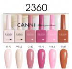 CANNI HEMA FREE UV/LED gél lakk szett 6x9ml - 2360 (1302k2)