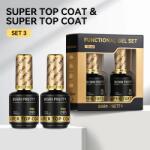 BORN PRETTY PRO Technikai szett - No. 03 - 2 db Super Top Coat - 2x15 ml (63989-3)