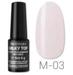 Profinails Milky Top fixálásmentes LED/UV fényzselé 6g No. M-03 Blush Pink (12533)
